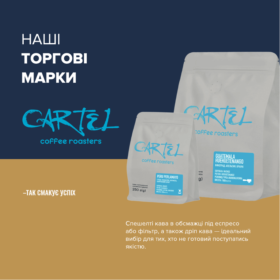 Cartel Coffee Roasters — спеціалті кава та діп-пакети
